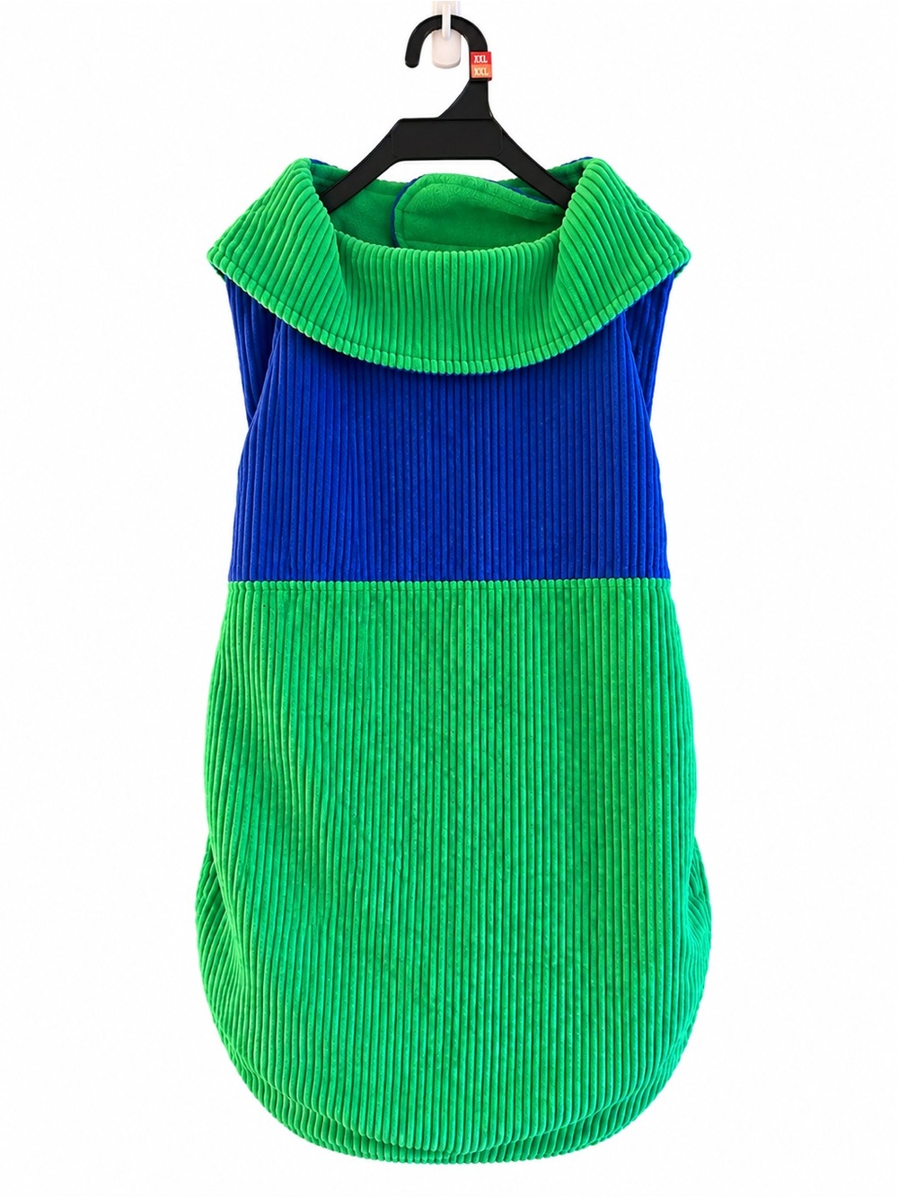 YOULY Reversible Cozy Dog Coat Green Blue XXL/XXXL NWT